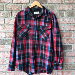 Red & Black South Mountain Flannel Button Up (XL)